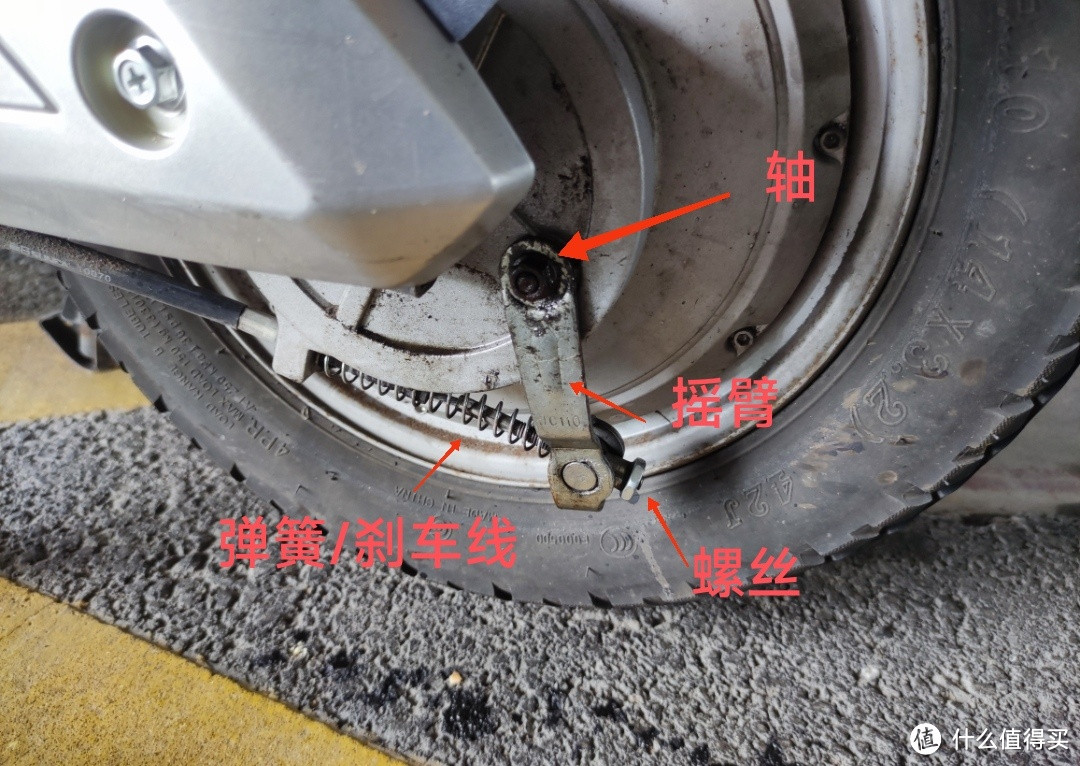 电瓶车后刹不回弹了,于是买了个电动扳手打算拆开了修,结果好像买的多余了